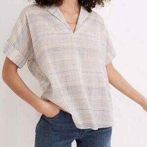 Madewell Crinkle Hayden Popover Shirt